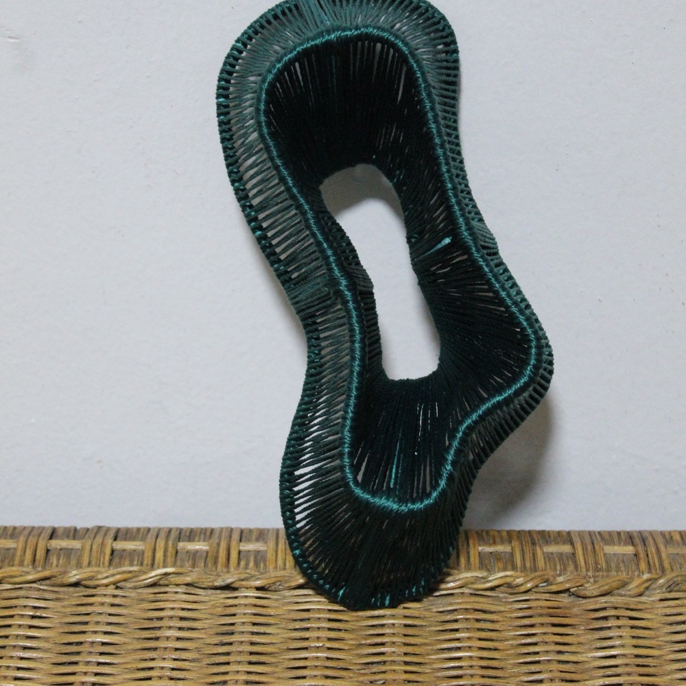 West Elm. Geode Fiber Natural Dimensional Wall Art. Green